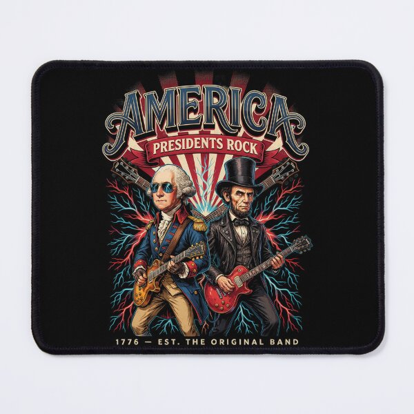 Item preview, Presidents Rock Washington Lincoln Guitar America 250 Years v16 designed and sold by DarylWelsh2024.