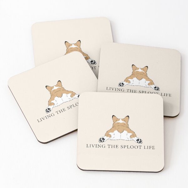Item preview, Living The Sploot Life Cute Corgi Butt Minimalist Line Art designed and sold by dreephic22.