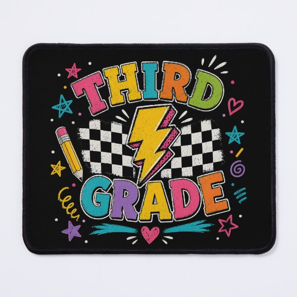 Item preview, Third Grade Lighting Bolt Pencil Retro 3rd Grade Teacher designed and sold by OlakunleOloroz.