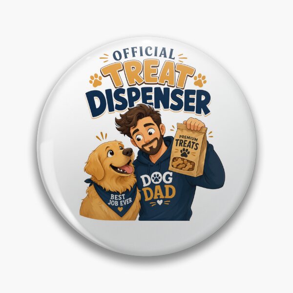 Item preview, Official Treat Dispenser Golden Retriever Dog Dad Kawaii T-Shirt designed and sold by Ashley critters.