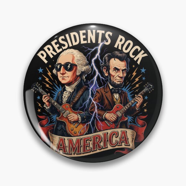 Item preview, Presidents Rock Washington Lincoln Guitar America 250 Years v17 designed and sold by DarylWelsh2024.