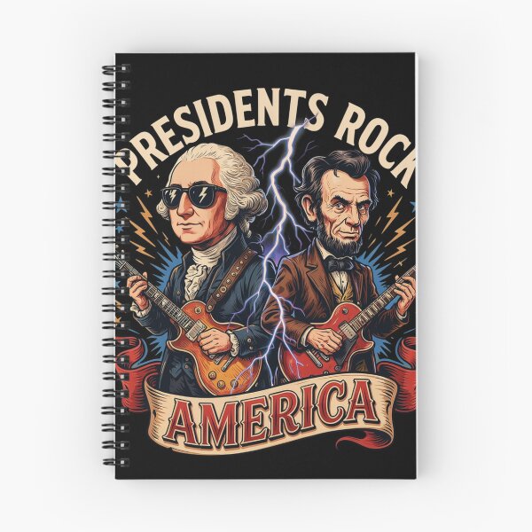 Item preview, Presidents Rock Washington Lincoln Guitar America 250 Years v17 designed and sold by DarylWelsh2024.