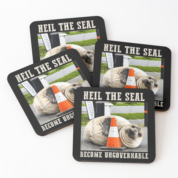 Item preview, Neil The Seal Become Ungovernable Traffic Cone Funny Animal Meme Gift designed and sold by MauriLifton.