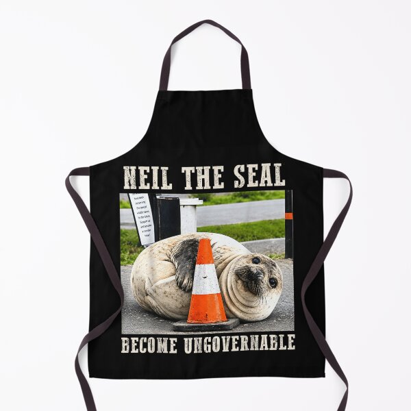 Item preview, Neil The Seal Become Ungovernable Traffic Cone Funny Animal Meme Gift designed and sold by MauriLifton.