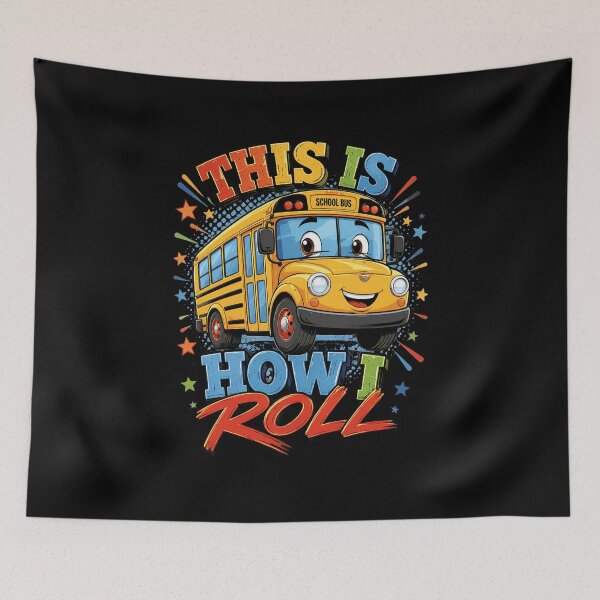 Item preview, This is How I Roll School Bus Driver Funny Back to School designed and sold by OlakunleOloroz.
