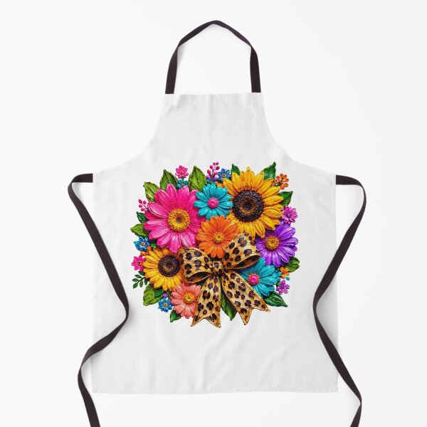 Item preview, Colorful Floral Bouquet with Leopard Print Bow designed and sold by ShopUniverse.
