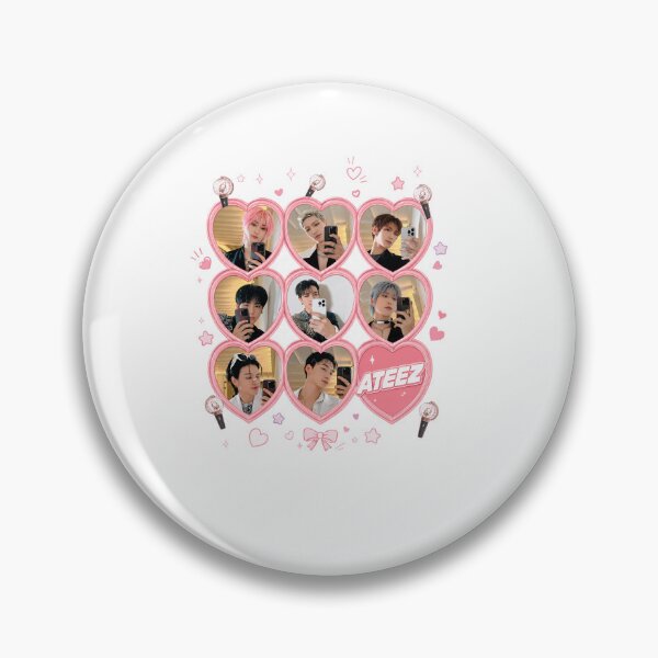 Item preview, ATEEZ Heart Selfie Graphic Tee, Atiny Kpop Fan Shirt, Cute Idol Photo Collage Merch, Y2K Concert Style Top, Comfort Colors Shirt designed and sold by BerryHand.