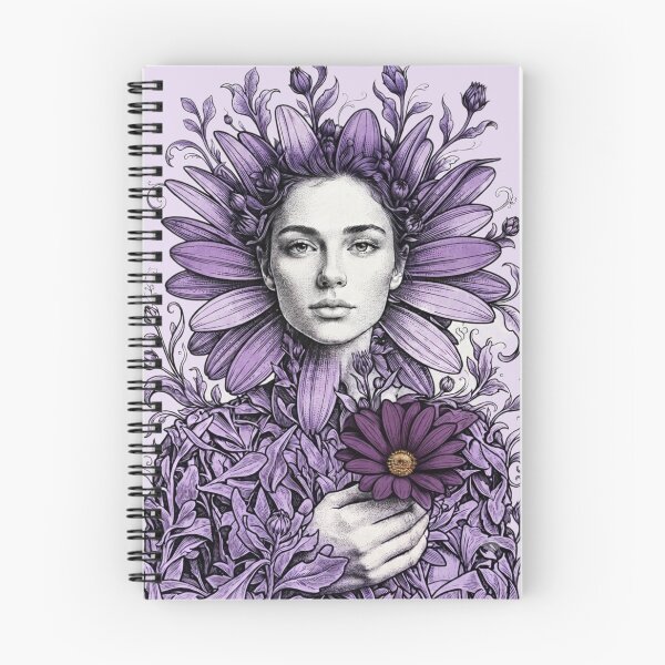Item preview, ​"Lavender Ethereal: Portrait of a Botanical Nymph" designed and sold by Nakrisa.