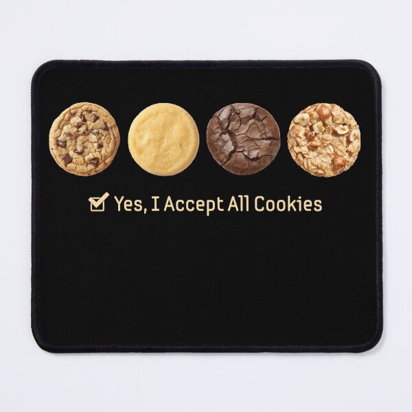 Item preview, Yes, I Accept All Cookies: Funny Baking Sweet Tooth Tee (Dark Edition) designed and sold by OhDavid!.