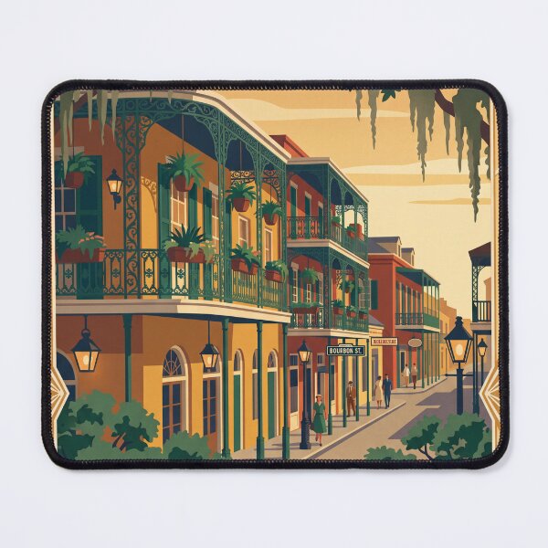 Item preview, New Orleans Louisiana Vintage Travel Poster designed and sold by Bomax121.
