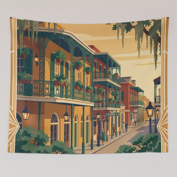 Item preview, New Orleans Louisiana Vintage Travel Poster designed and sold by Bomax121.
