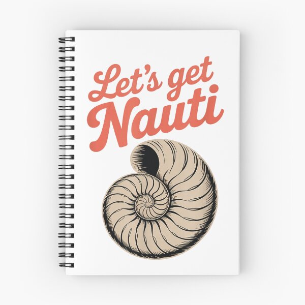 Item preview, Lets Get Nauti Nautilus Sea Shell Nautical Beach Pun Summer Clothing designed and sold by MauriLifton.