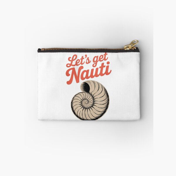 Item preview, Lets Get Nauti Nautilus Sea Shell Nautical Beach Pun Summer Clothing designed and sold by MauriLifton.