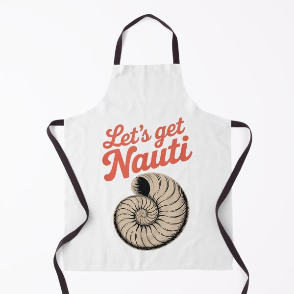 Item preview, Lets Get Nauti Nautilus Sea Shell Nautical Beach Pun Summer Clothing designed and sold by MauriLifton.