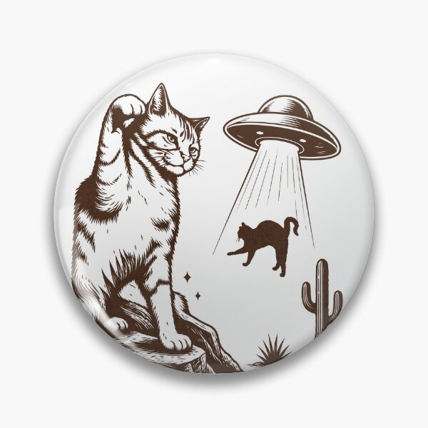 Item preview, Cat Smacks UFO to Save Another Cat designed and sold by artCreativeColony.