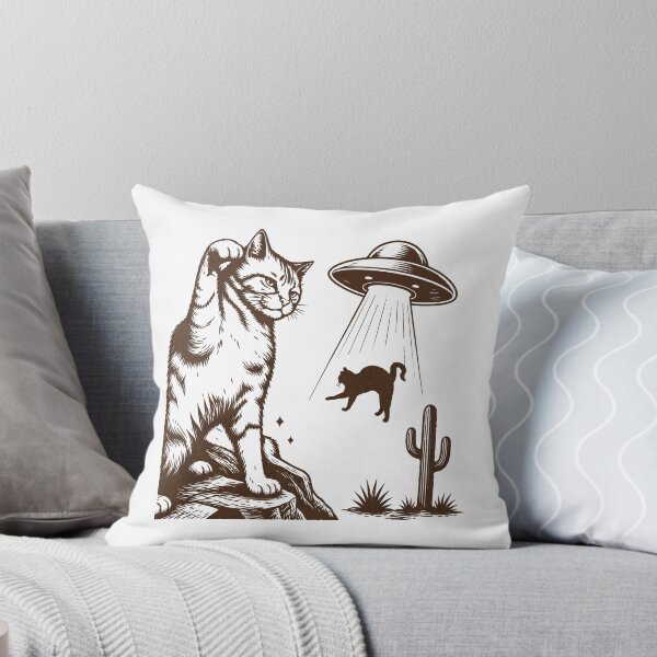 Item preview, Cat Smacks UFO to Save Another Cat designed and sold by artCreativeColony.