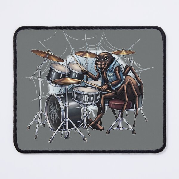Item preview, Spider Drummer Rock Band Funny Cute Animal Playing Drums designed and sold by Evelashop.