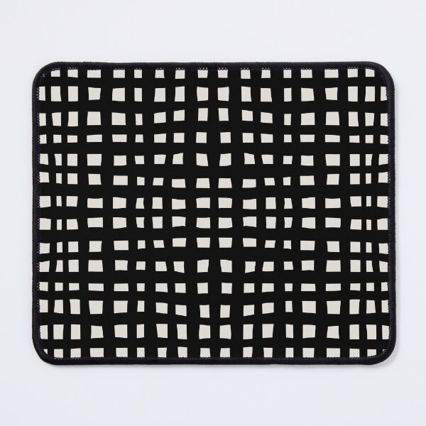 Item preview, Modern Abstract Grid Black and White designed and sold by tonymagnerart.