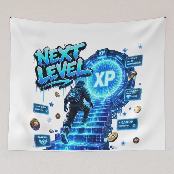 Item preview, NEXT LEVEL Gaming Sticker – Neon Gamer Graffiti Esports Design designed and sold by Stylestickers55.