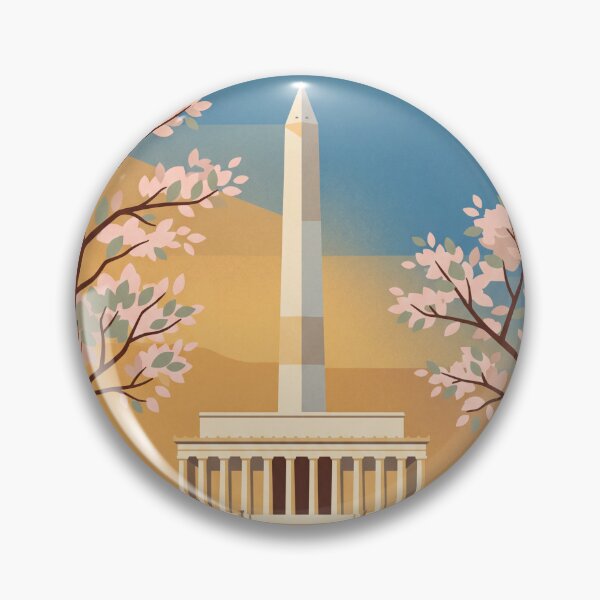 Item preview, Washington DC Vintage Travel Poster designed and sold by Bomax121.