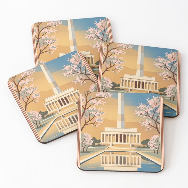Item preview, Washington DC Vintage Travel Poster designed and sold by Bomax121.