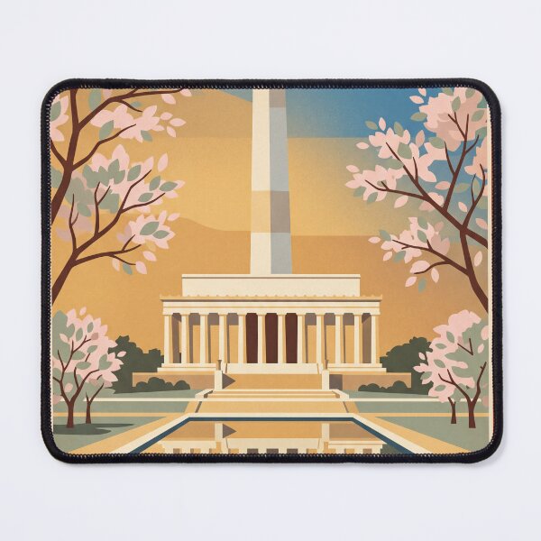 Item preview, Washington DC Vintage Travel Poster designed and sold by Bomax121.