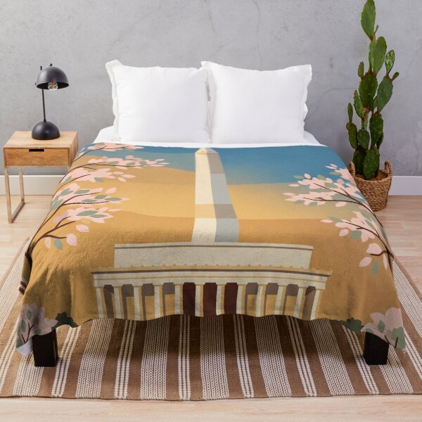 Item preview, Washington DC Vintage Travel Poster designed and sold by Bomax121.