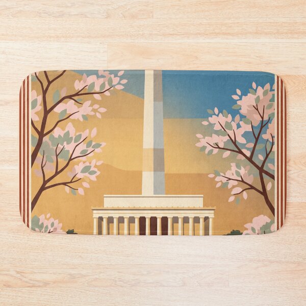 Item preview, Washington DC Vintage Travel Poster designed and sold by Bomax121.