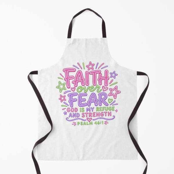 Item preview, Faith Over Fear Colorful Hand Lettering Psalm 46:1 designed and sold by ShopUniverse.