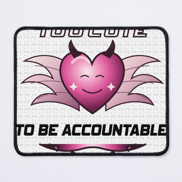 Item preview, Too Cute to Be Accountable – Distressed Y2K Airbrush Tee Design designed and sold by FlamoArt.