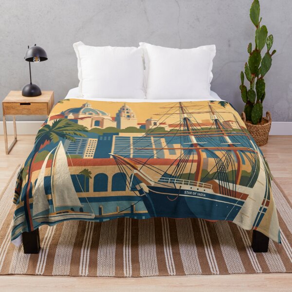 Item preview, San Diego California Vintage Travel Poster designed and sold by Bomax121.