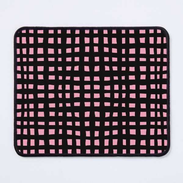 Item preview, Modern Abstract Grid Black and Pink designed and sold by tonymagnerart.