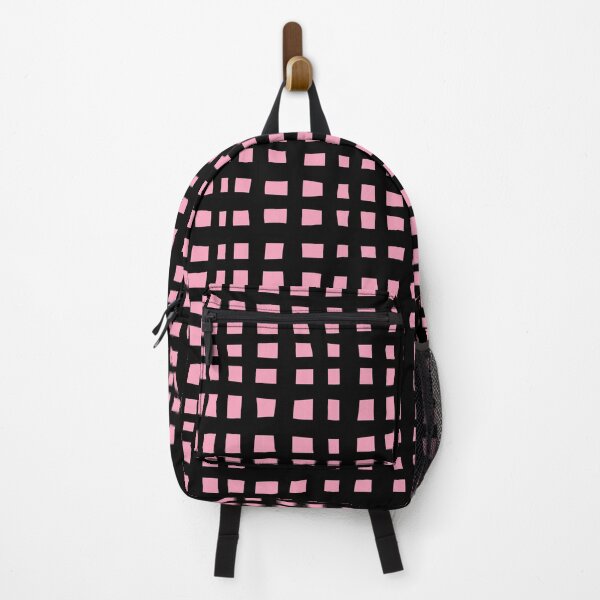 Item preview, Modern Abstract Grid Black and Pink designed and sold by tonymagnerart.