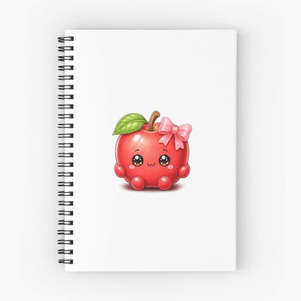 Item preview, Cute Kawaii Apple with Bow designed and sold by TİNYPRİNTSS.
