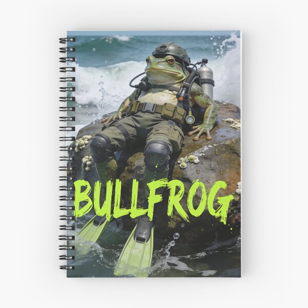 Item preview, The Navy Bullfrog Print designed and sold by Lichentroupe63.
