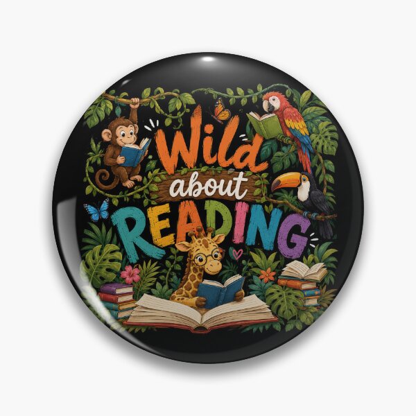 Item preview, Wild About Reading Reading Books Lovers Reader Librarian designed and sold by OlakunleOloroz.