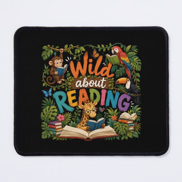 Item preview, Wild About Reading Reading Books Lovers Reader Librarian designed and sold by OlakunleOloroz.