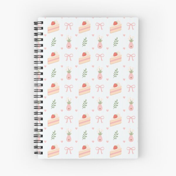 Item preview, Strawberry Cake and Tulip Vase Blue Stripe Seamless Pattern designed and sold by Anne97s.