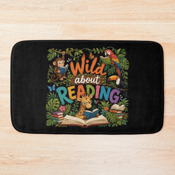 Item preview, Wild About Reading Reading Books Lovers Reader Librarian designed and sold by OlakunleOloroz.