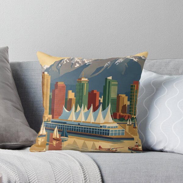 Item preview, Vancouver British Columbia Vintage Travel Poster designed and sold by Bomax121.