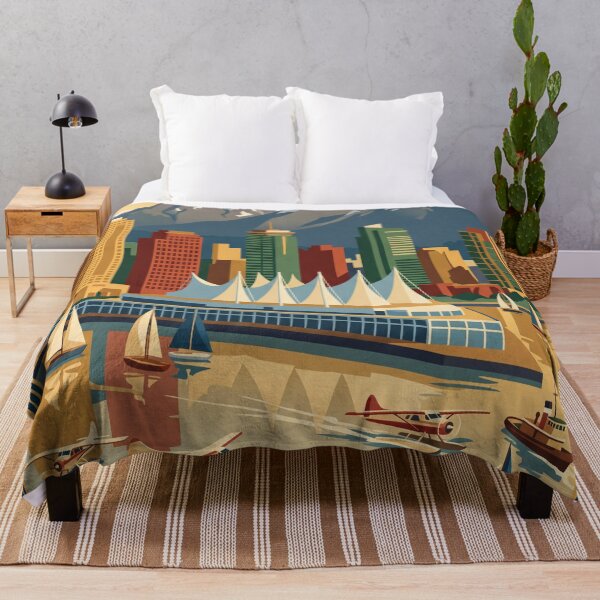 Item preview, Vancouver British Columbia Vintage Travel Poster designed and sold by Bomax121.