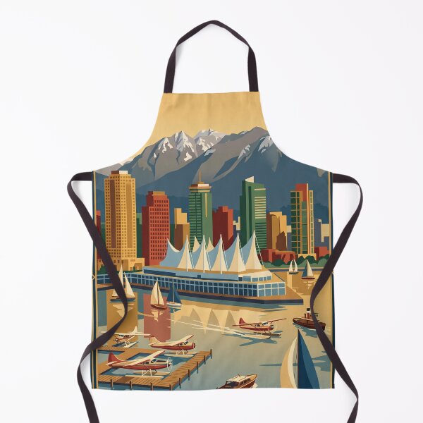 Item preview, Vancouver British Columbia Vintage Travel Poster designed and sold by Bomax121.