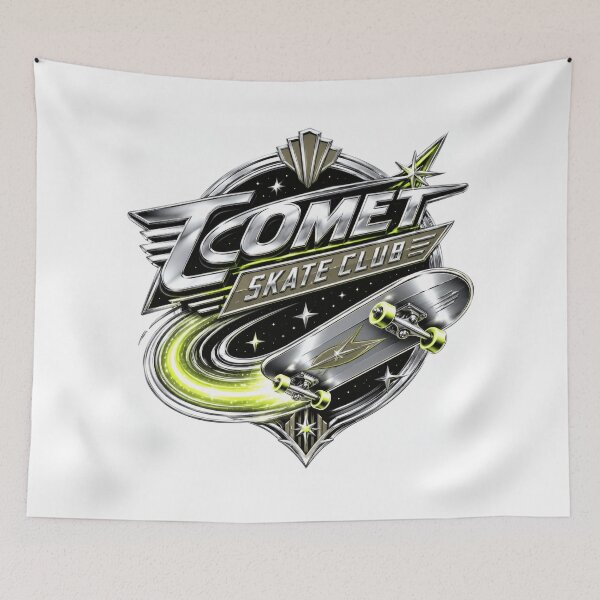Item preview, Chrome Neo Deco Comet Skateboard Aliencore Graphic designed and sold by TheRealTaria.