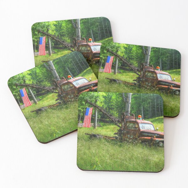 Item preview, Patriotic Truck  designed and sold by Vintage Art.