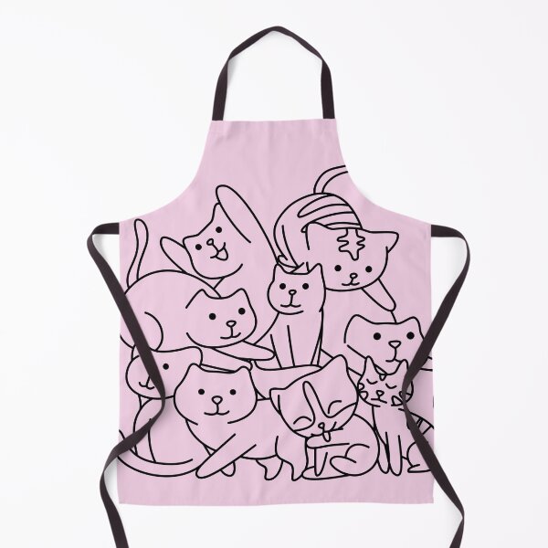 Item preview, Cute Cat Family Line Art Design Cluster of Cats designed and sold by BuckaBaby.