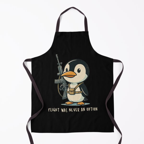 Item preview, Flight was Never an Option Tactical Penguin Funny Bird Meme designed and sold by PaletteArc.