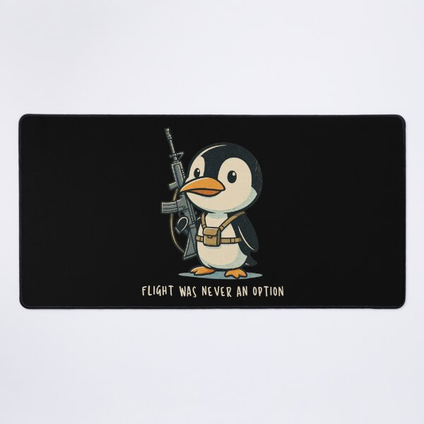 Item preview, Flight was Never an Option Tactical Penguin Funny Bird Meme designed and sold by PaletteArc.