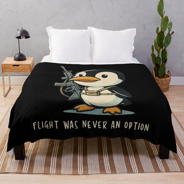 Item preview, Flight was Never an Option Tactical Penguin Funny Bird Meme designed and sold by PaletteArc.