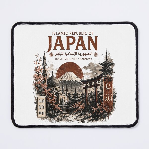 Item preview, Islamic Republic Of Japan Mount Fuji Mosque Torii Gate Graphic designed and sold by CenaPrincoto.