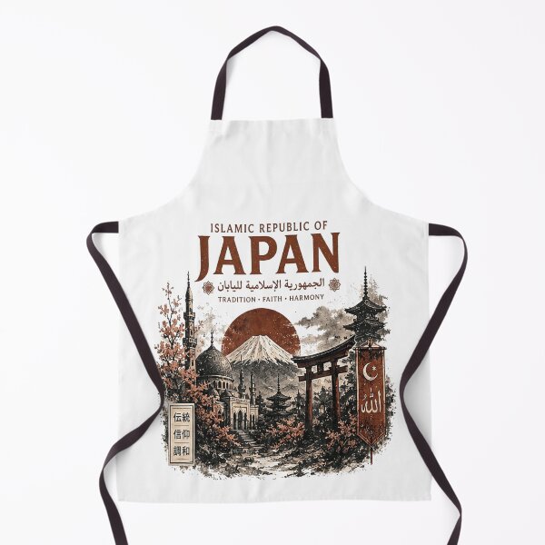 Item preview, Islamic Republic Of Japan Mount Fuji Mosque Torii Gate Graphic designed and sold by CenaPrincoto.